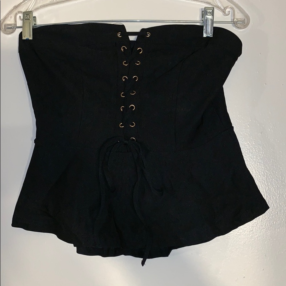 black corset top